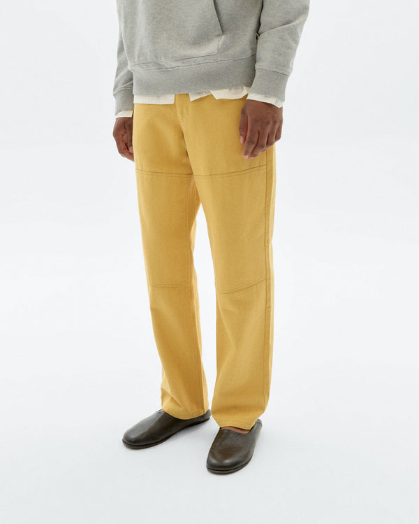 Pantalón recto amarillo Stan sostenible - 1