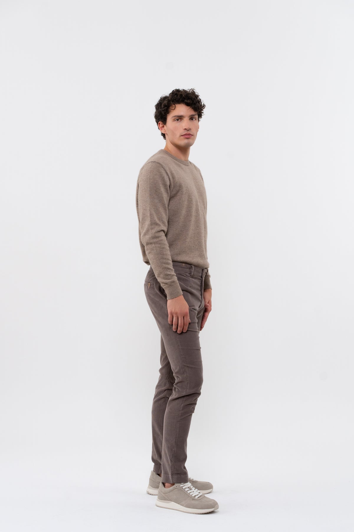 Chinohose Volta Italian Pocket – Taupe – Herren