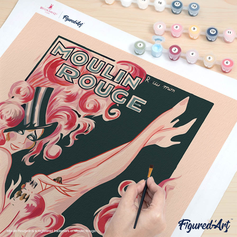 Peinture Par Numéros - Affiche Moulin Rouge - Mistinguett