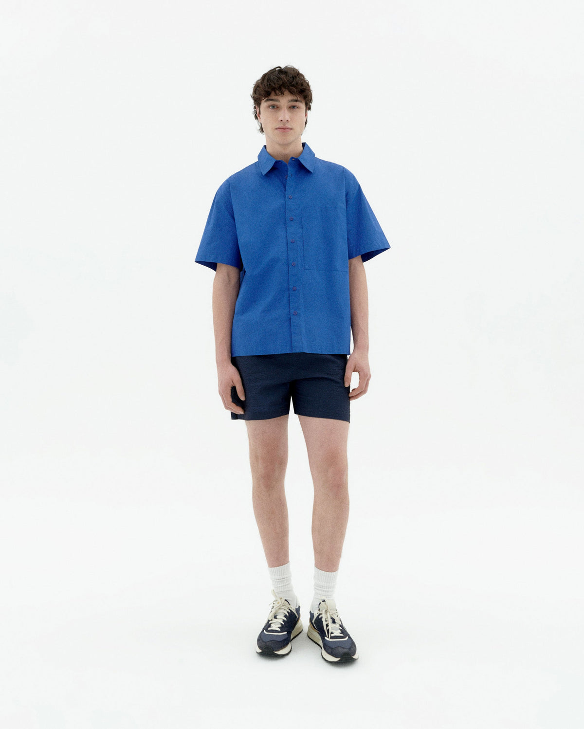 Oversized overhemd Kurt - Blauw