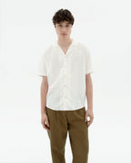 Camisa blanca cáñamo Jules sostenible-1