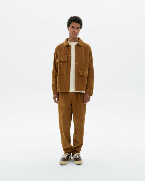 Gabin Corduroy Overshirt - Brown