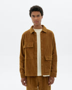 Gabin Corduroy Overshirt - Brown