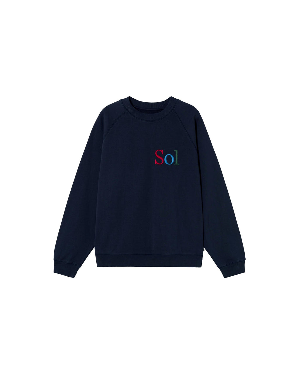 Sudadera navy floor type Pepe sostenible - silueta 1