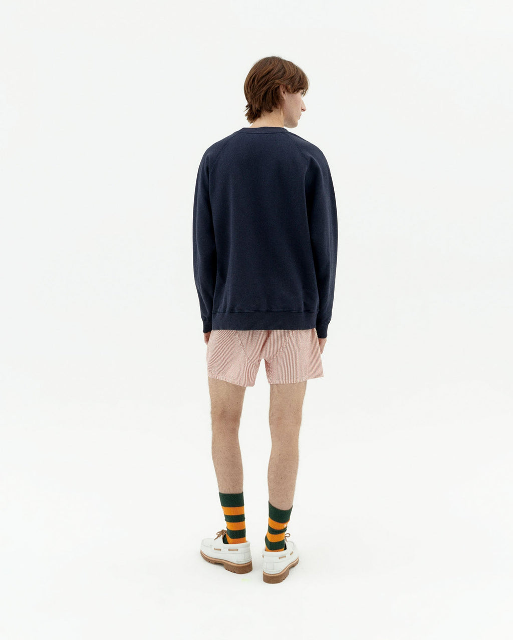 Sudadera navy floor type Pepe sostenible-4