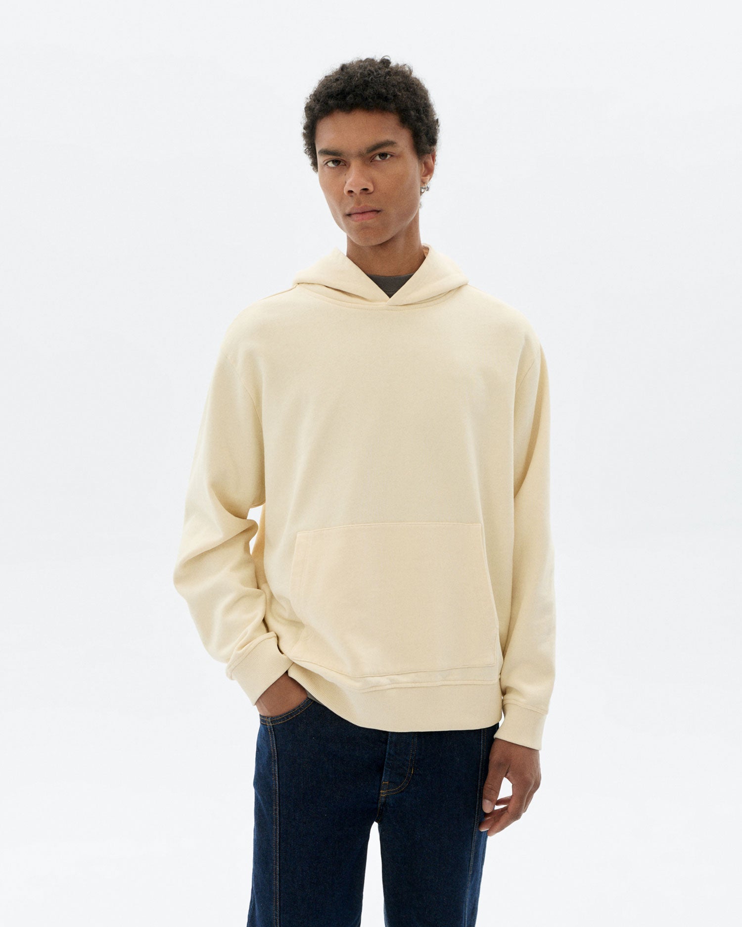 Hoodie blanco grafitti Simon sostenible - 1
