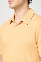 Polo Standard Révisé - Pigment Abricot - Homme