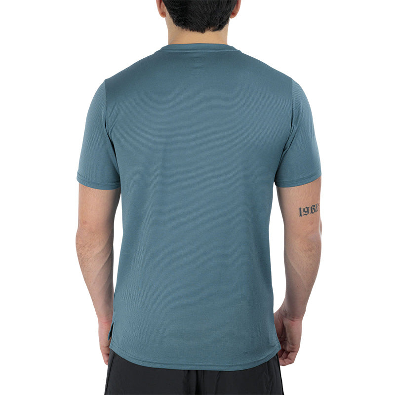 Tee-Shirt Homme New Balance - Bleu Vert