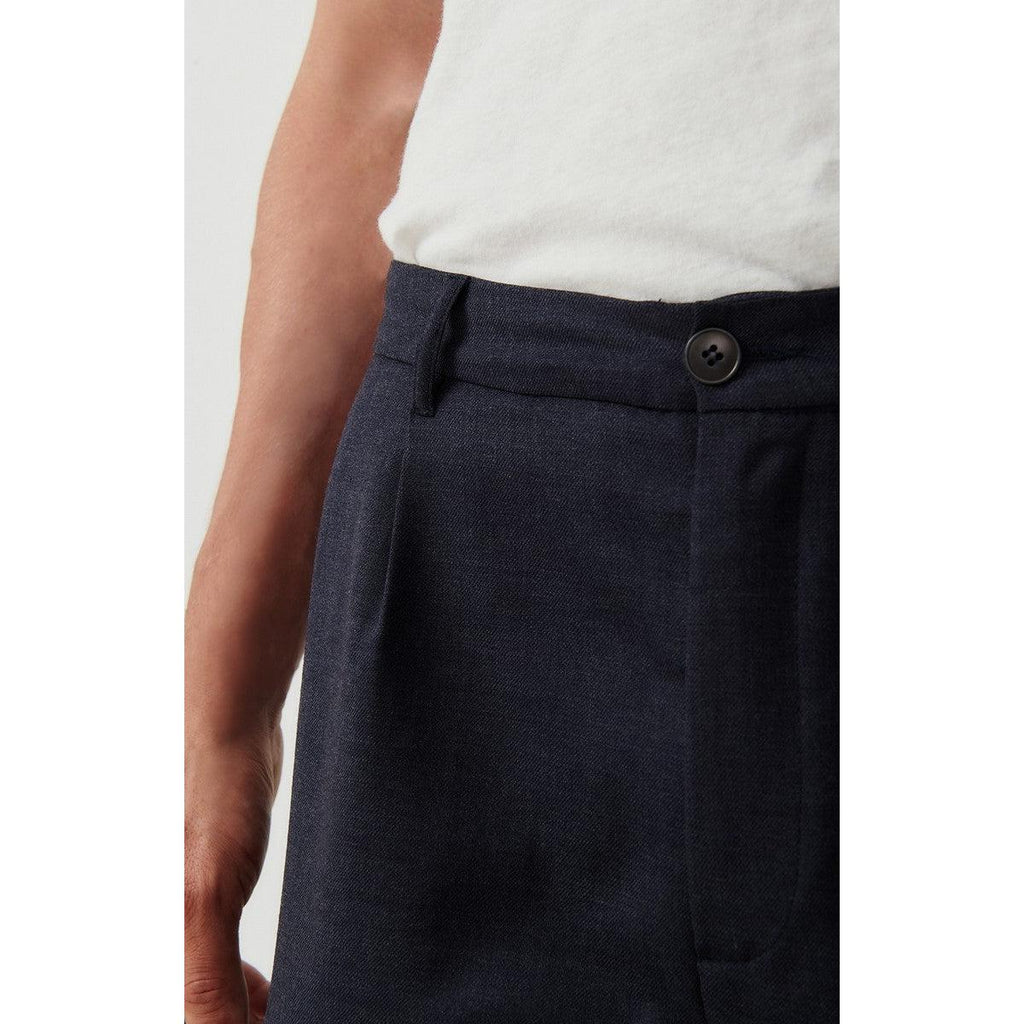 Straight-Leg Trousers - Navy Chine - Men