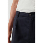 Straight-Leg Trousers - Navy Chine - Men
