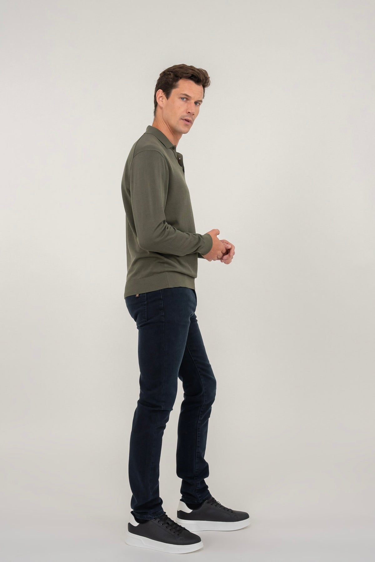 Aansluitende Rechte Broek Nobilis Denim - Donkerblauw - Heren
