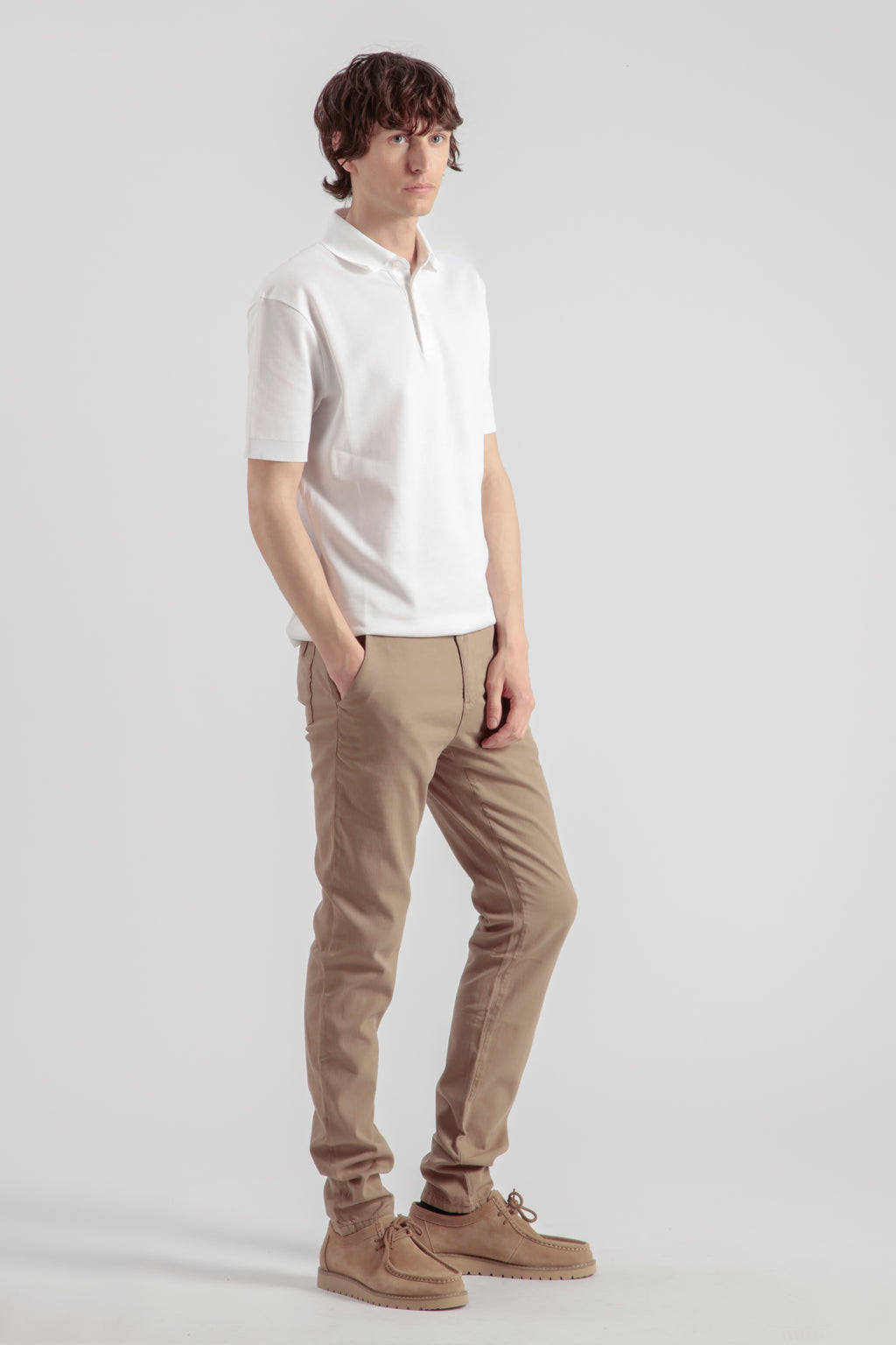 Aansluitende Chinobroek - Beige - Heren