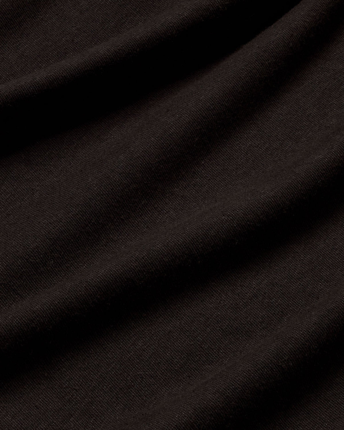 Gruby T-shirt konopny Doug – Czarny