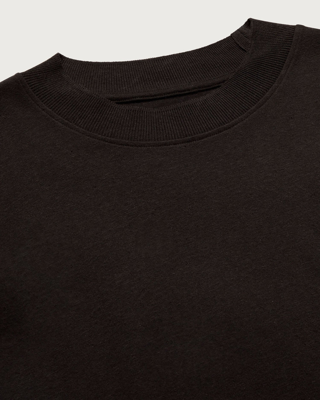 Gruby T-shirt konopny Doug – Czarny
