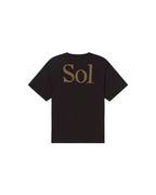 Black sun raw type sustainable Aaron t-shirt - silhouette 2