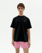 Black sun type raw Aaron sustainable t-shirt-1