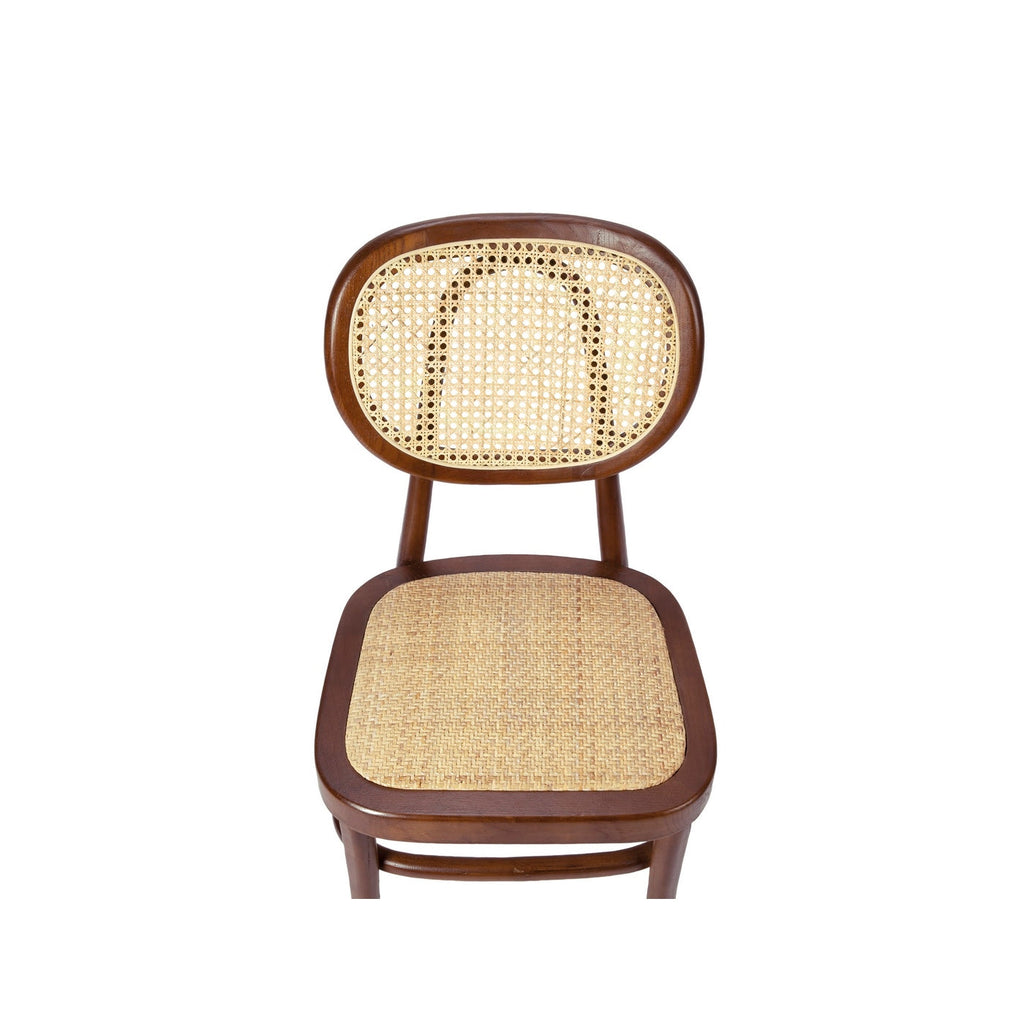 Silla de Comedor Eloise EN Madera de Olmo - Marrón