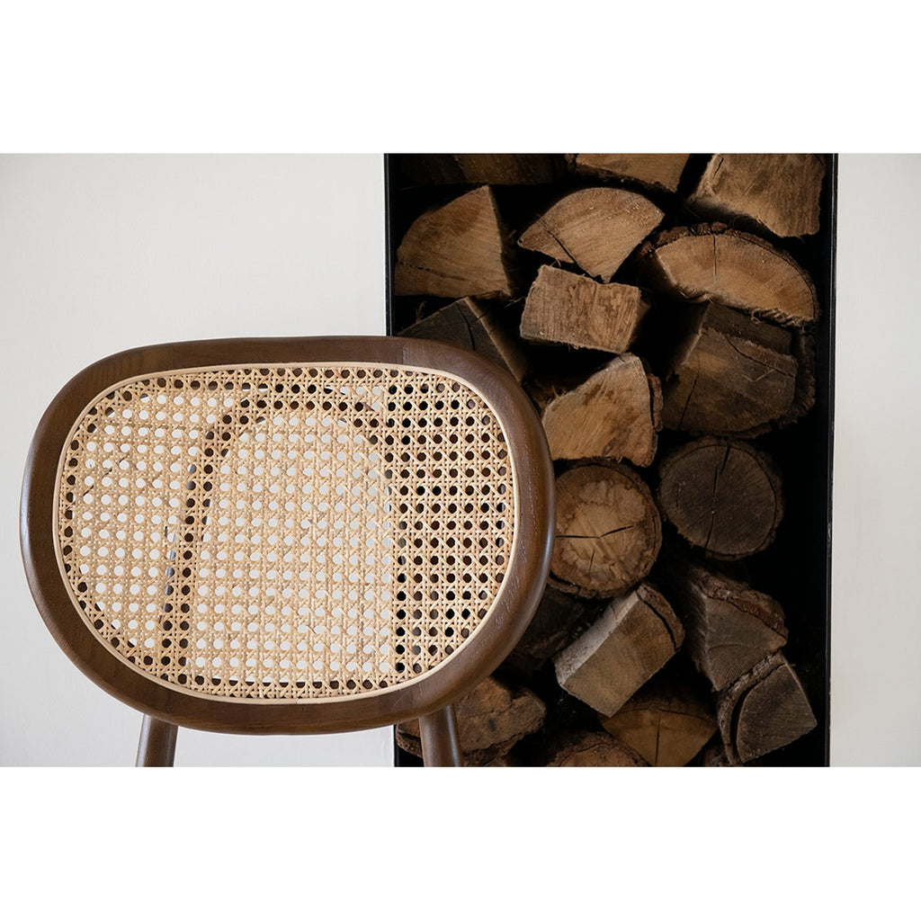 Silla de Comedor Eloise EN Madera de Olmo - Marrón
