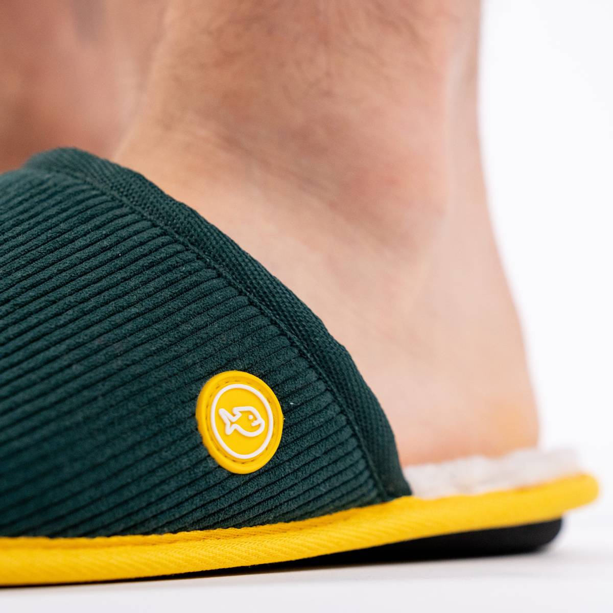 Zapatillas De Pana Verde