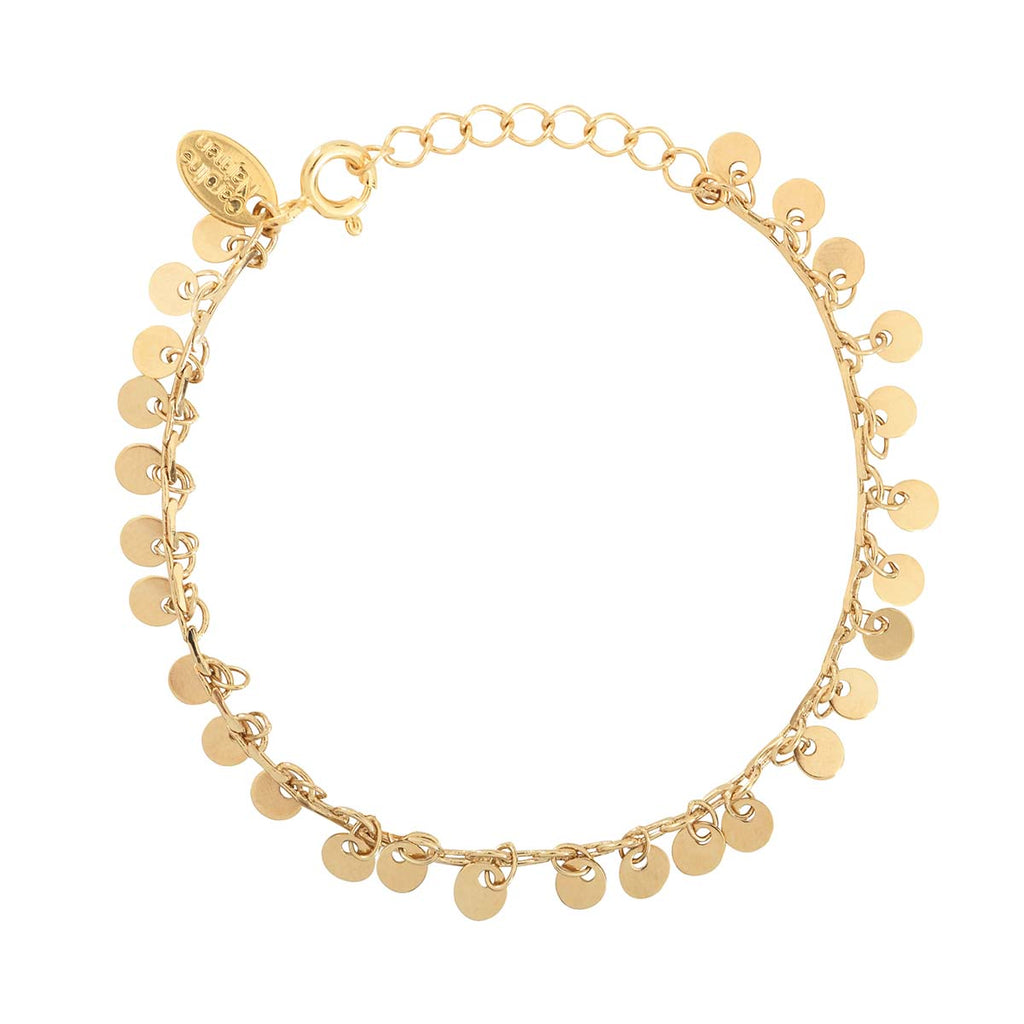 Pulsera de oro multipastilla