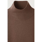Pull Col Roule - Chatain Chine - Homme