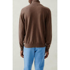 Pull Col Roule - Chatain Chine - Homme