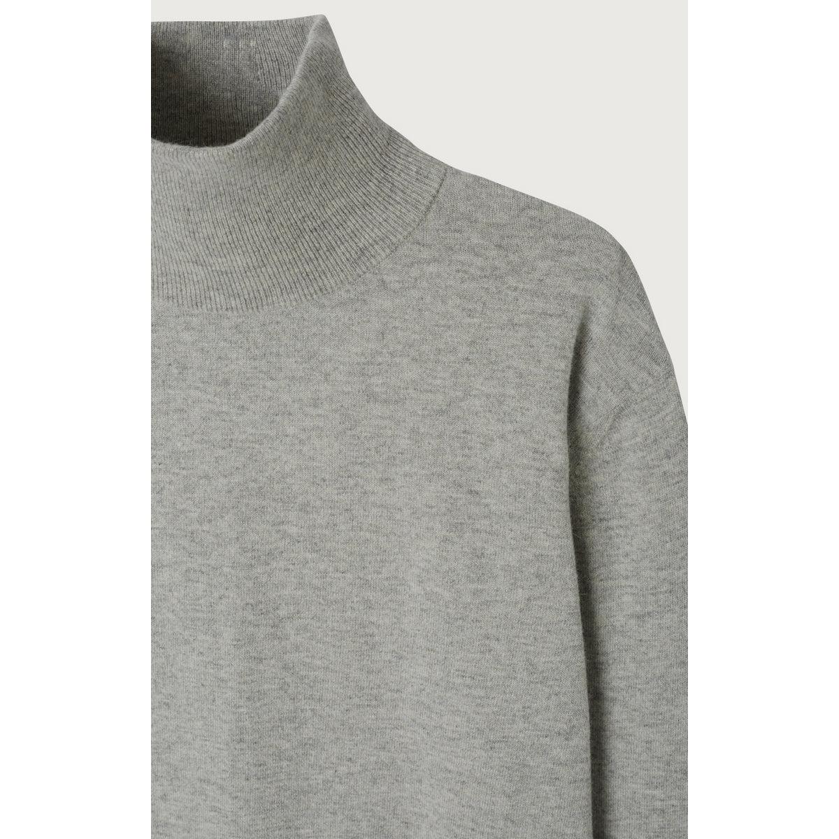 Pull Col Roulé - Gris Clair Chine - Homme