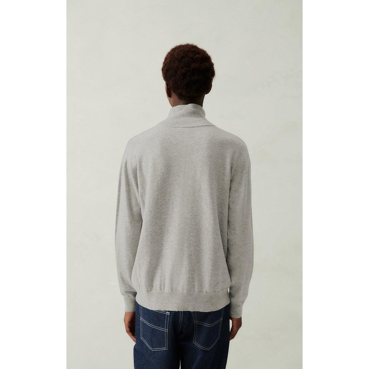 Pull Col Roulé - Gris Clair Chine - Homme