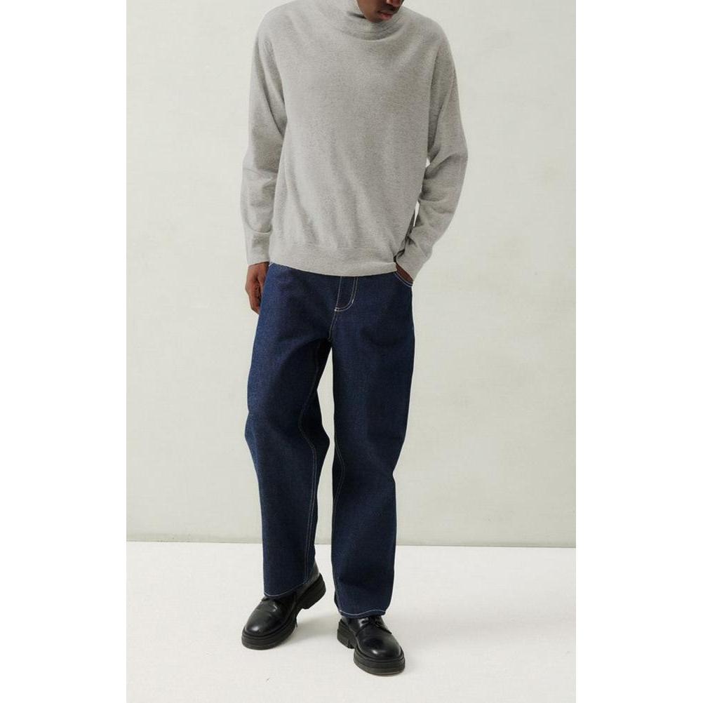 Pull Col Roulé - Gris Clair Chine - Homme