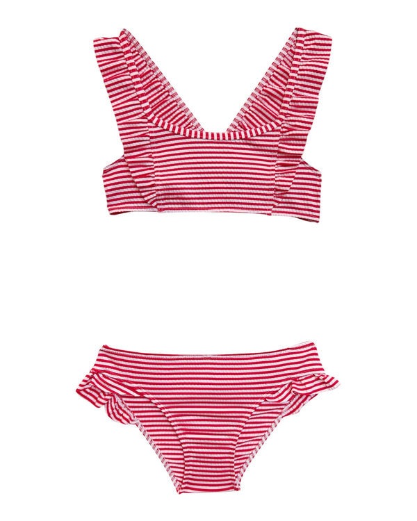 2 Pieces Candice Red Striped