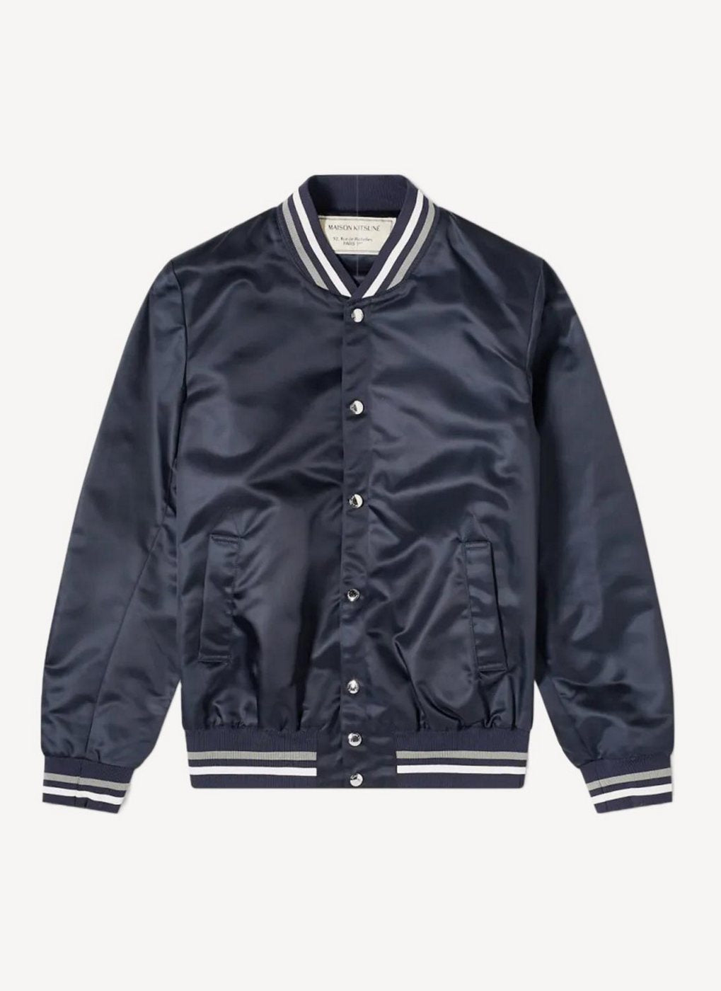 Maison Kitsune - Satin Teddy - Navy - Homme