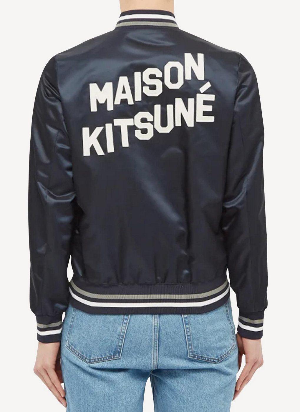 Maison Kitsune - Satin Teddy - Navy - Homme