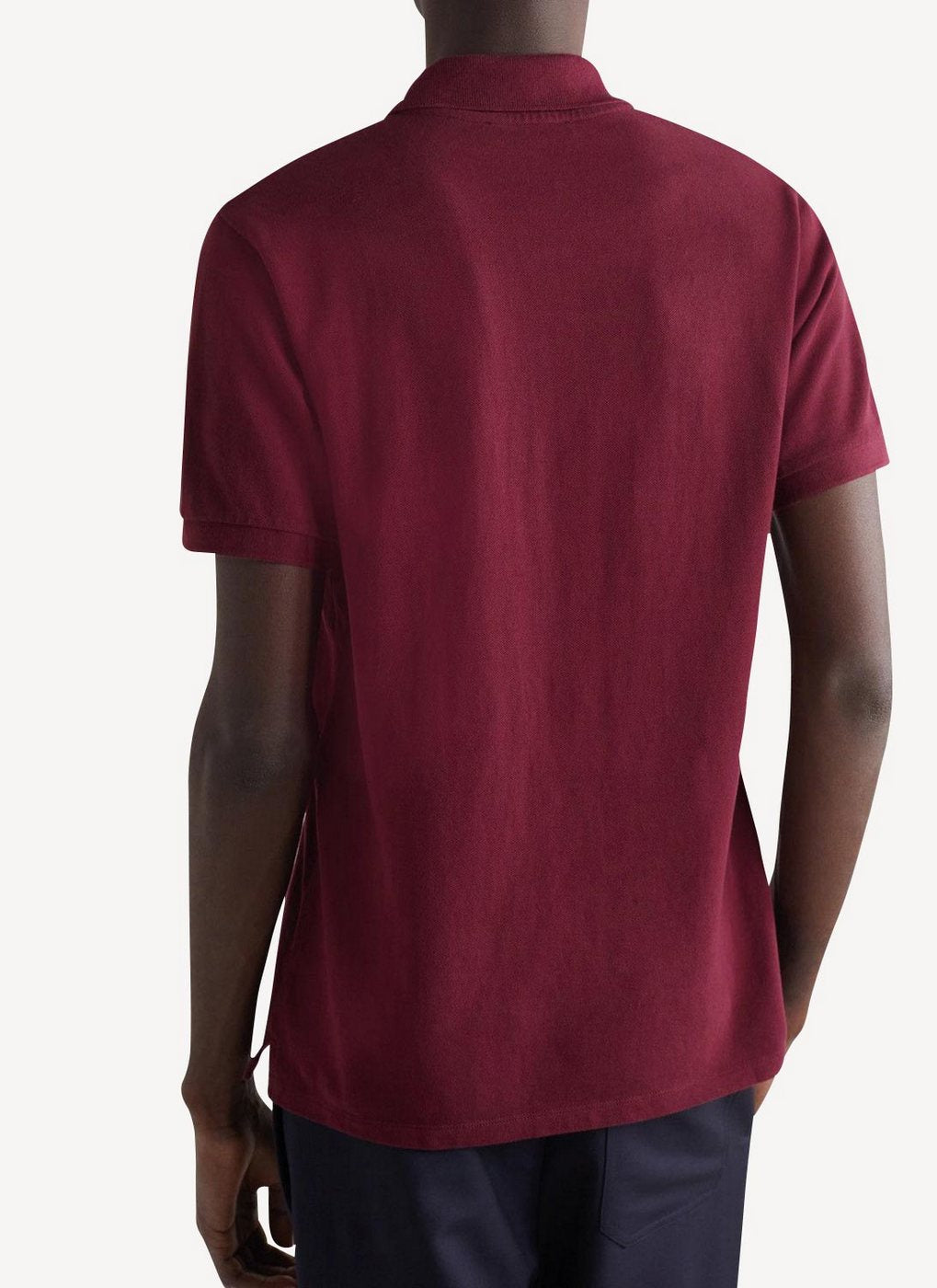 Maison Kitsune - Light Pique Polo - Burgundy - Homme