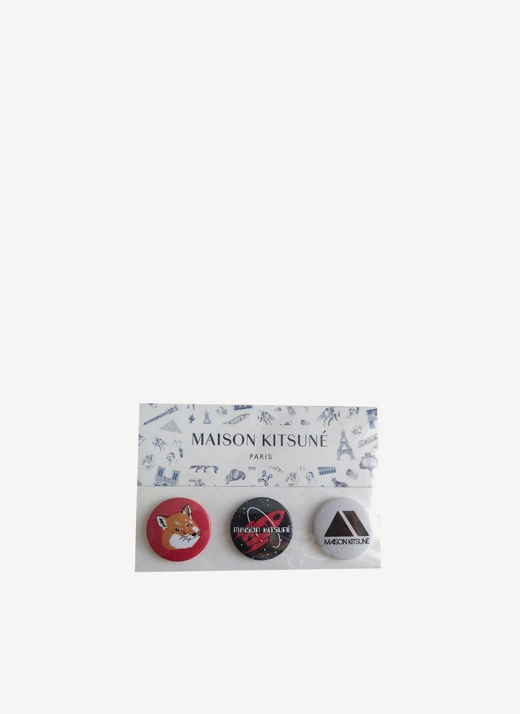 Maison Kitsune - Badge Set - Multicolor - Mixte