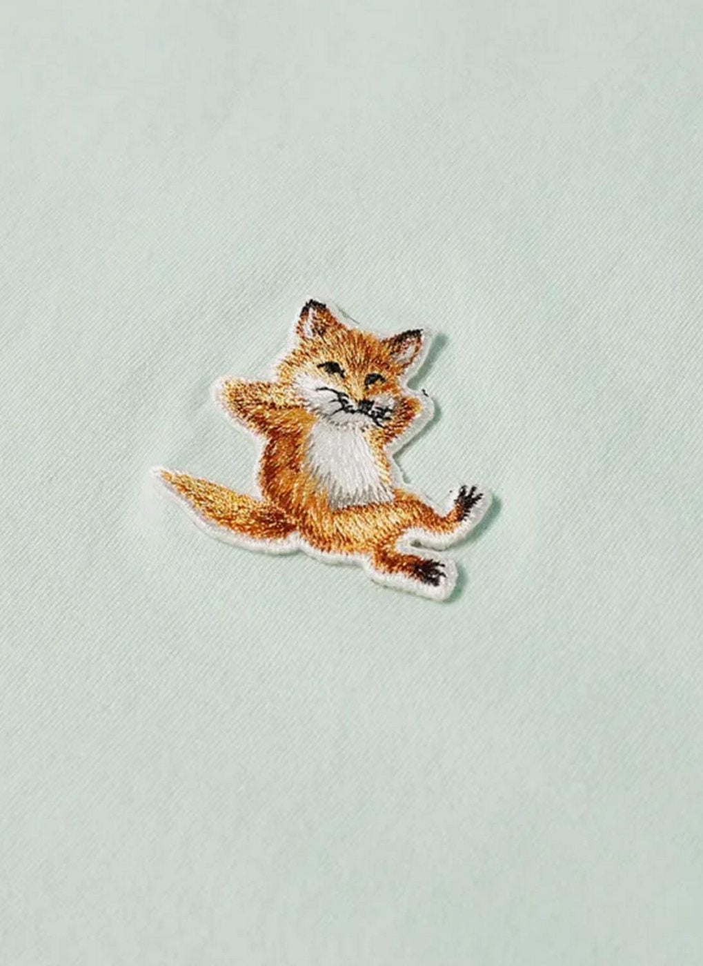 Maison Kitsune - Chillax Fox Patch Classic Tee-Shirt - Mint - Unisex