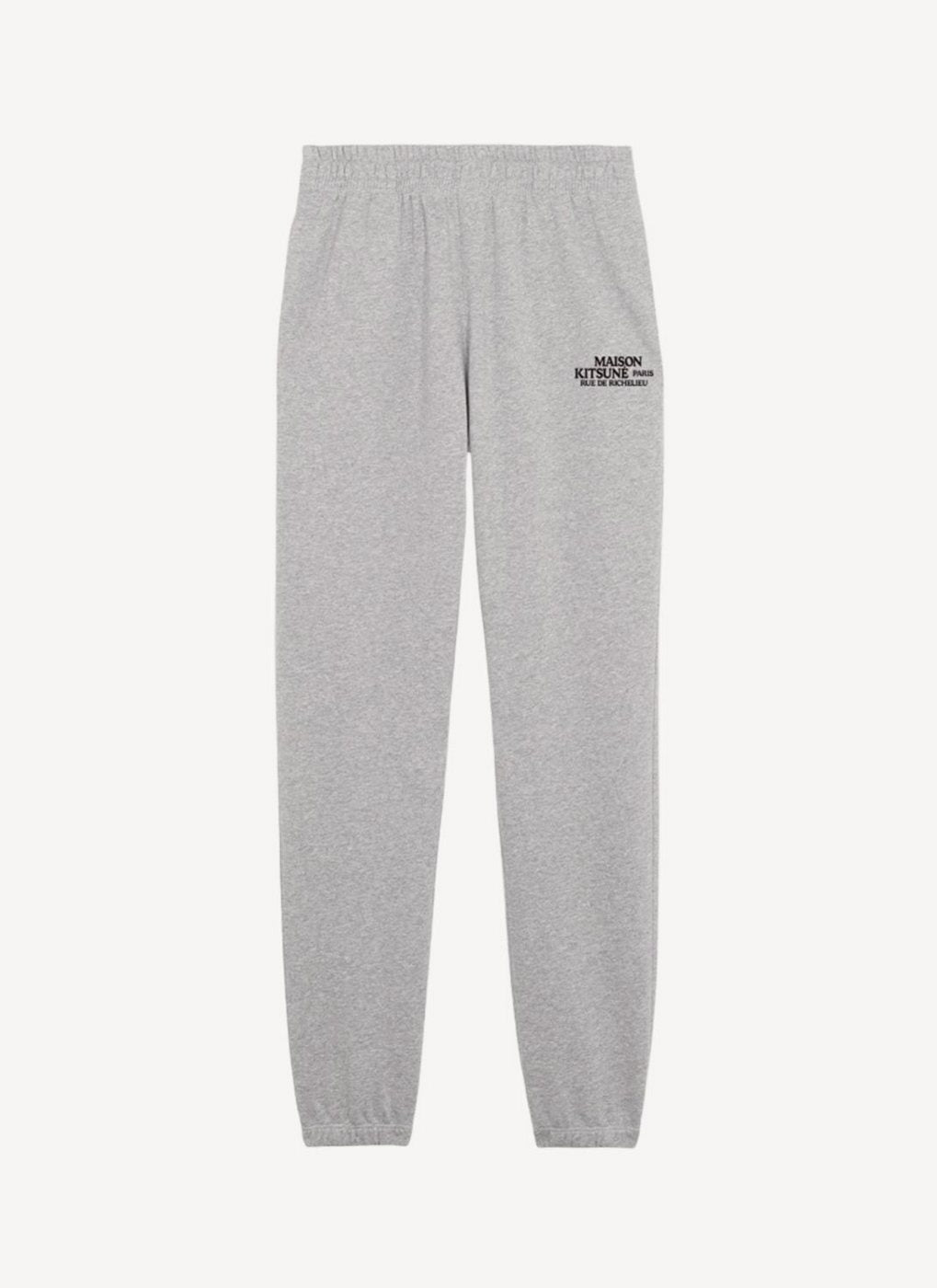 Maison Kitsune - Rue De Richelieu Regular Jog Pants - Grey Melange - Homme