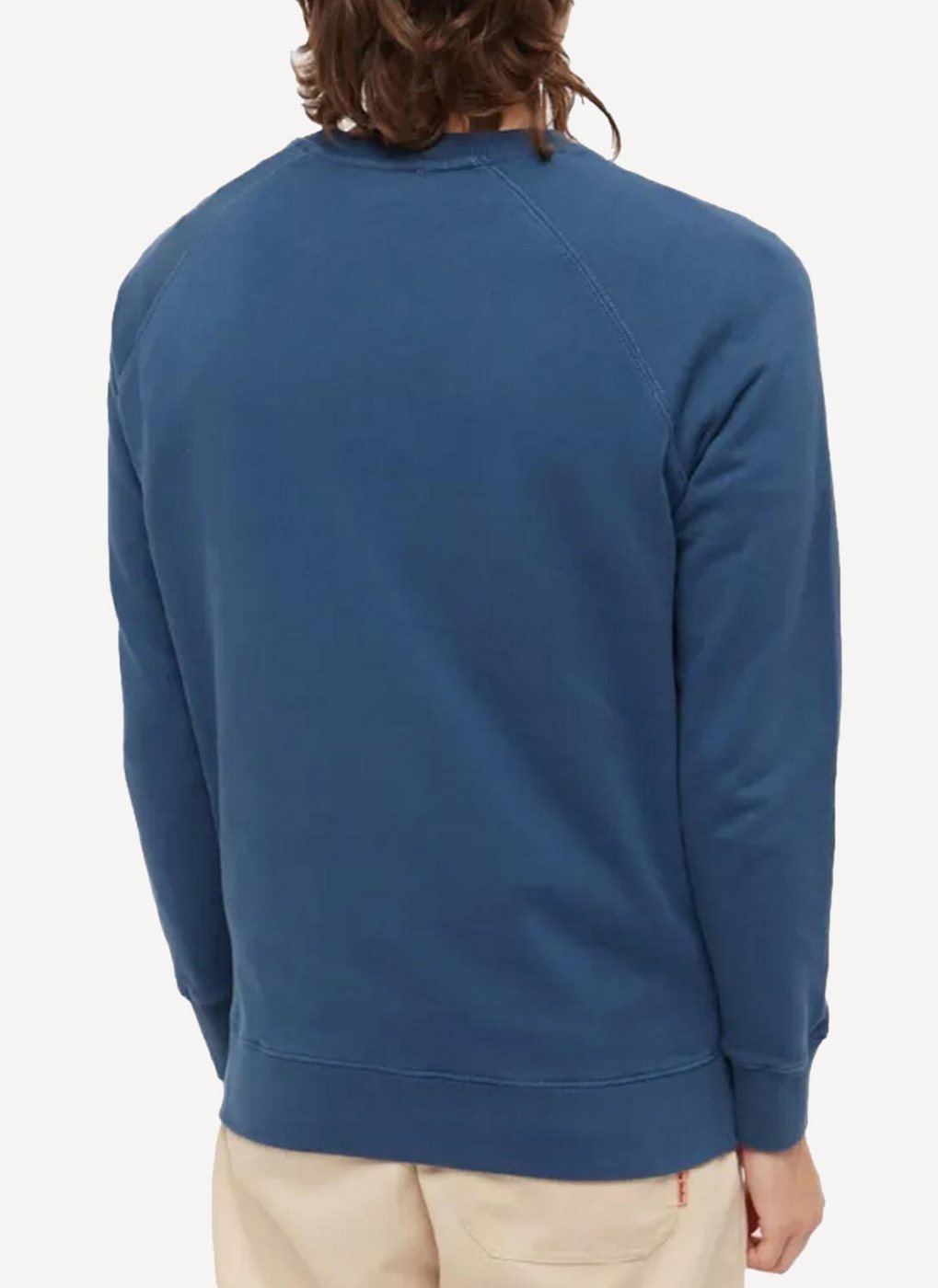 Maison Kitsune - Dressed Fox Patch Classic Sweatshirt - Blue Denim - Men's