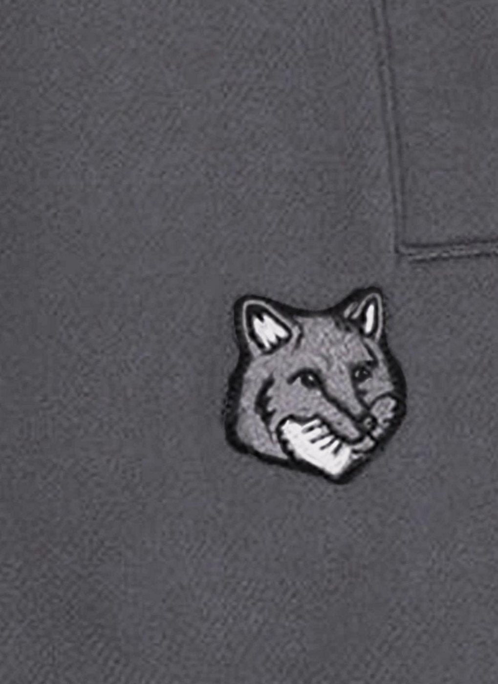 Maison Kitsune - Jog Short Pique Loop - Dark Grey Melange - Femme