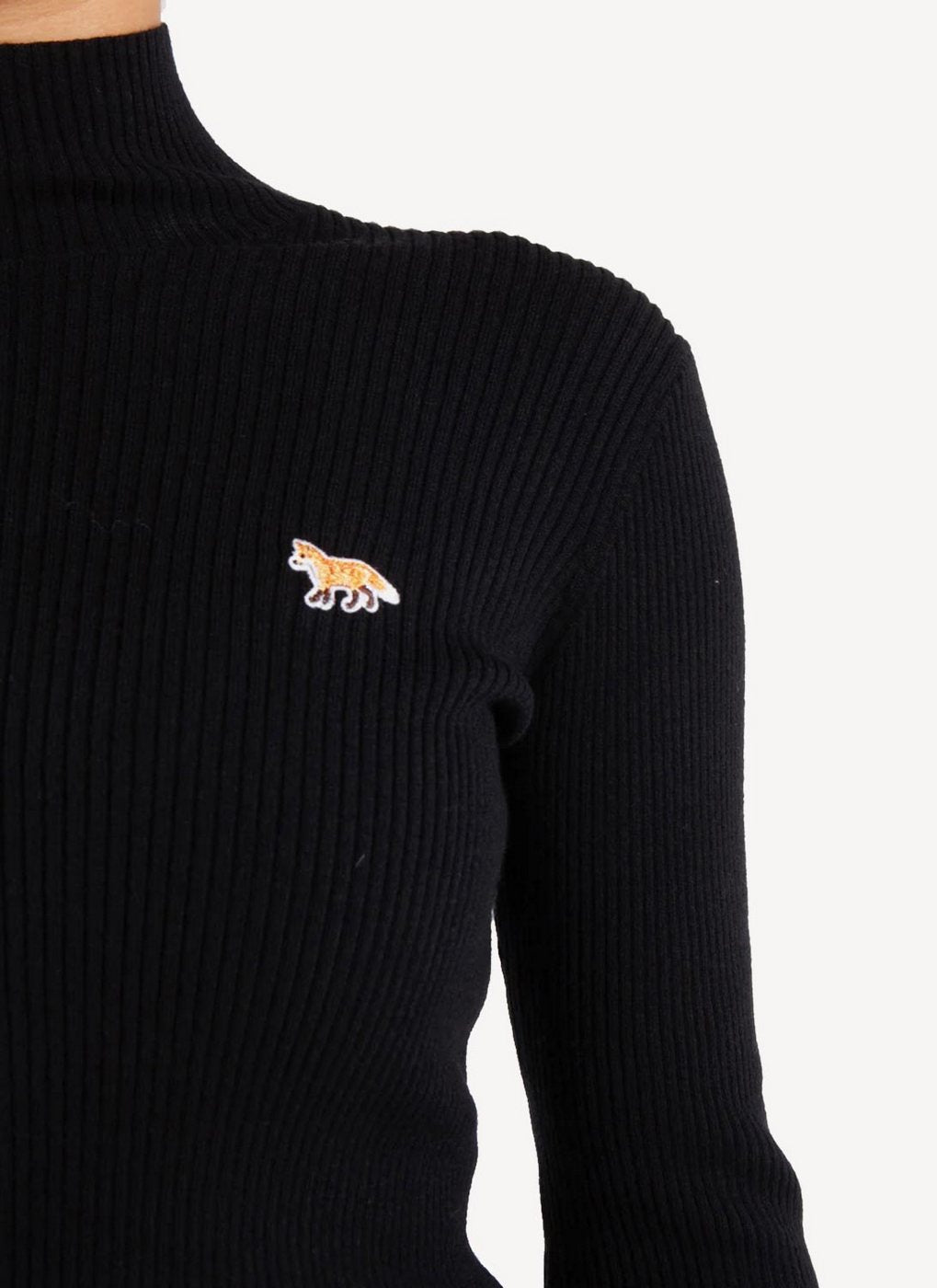 Maison Kitsune - Turtleneck - Black - Femme