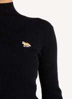Maison Kitsune - Turtleneck - Black - Femme