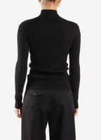 Maison Kitsune - Turtleneck - Black - Femme