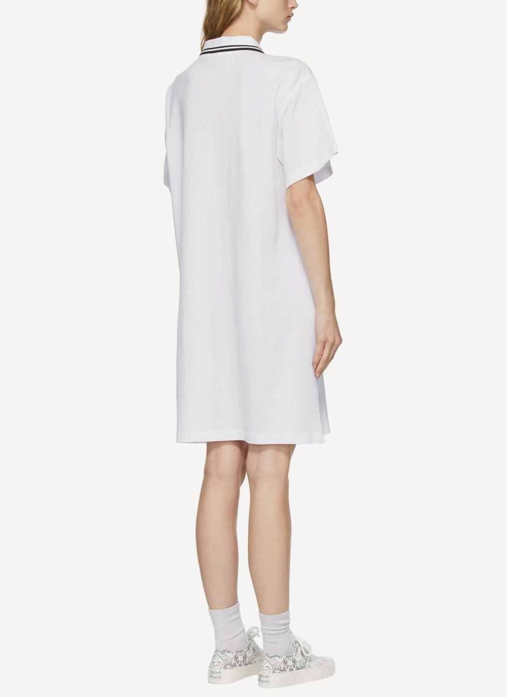 Maison Kitsune - Pique Straight Polo Dress - White - Femme