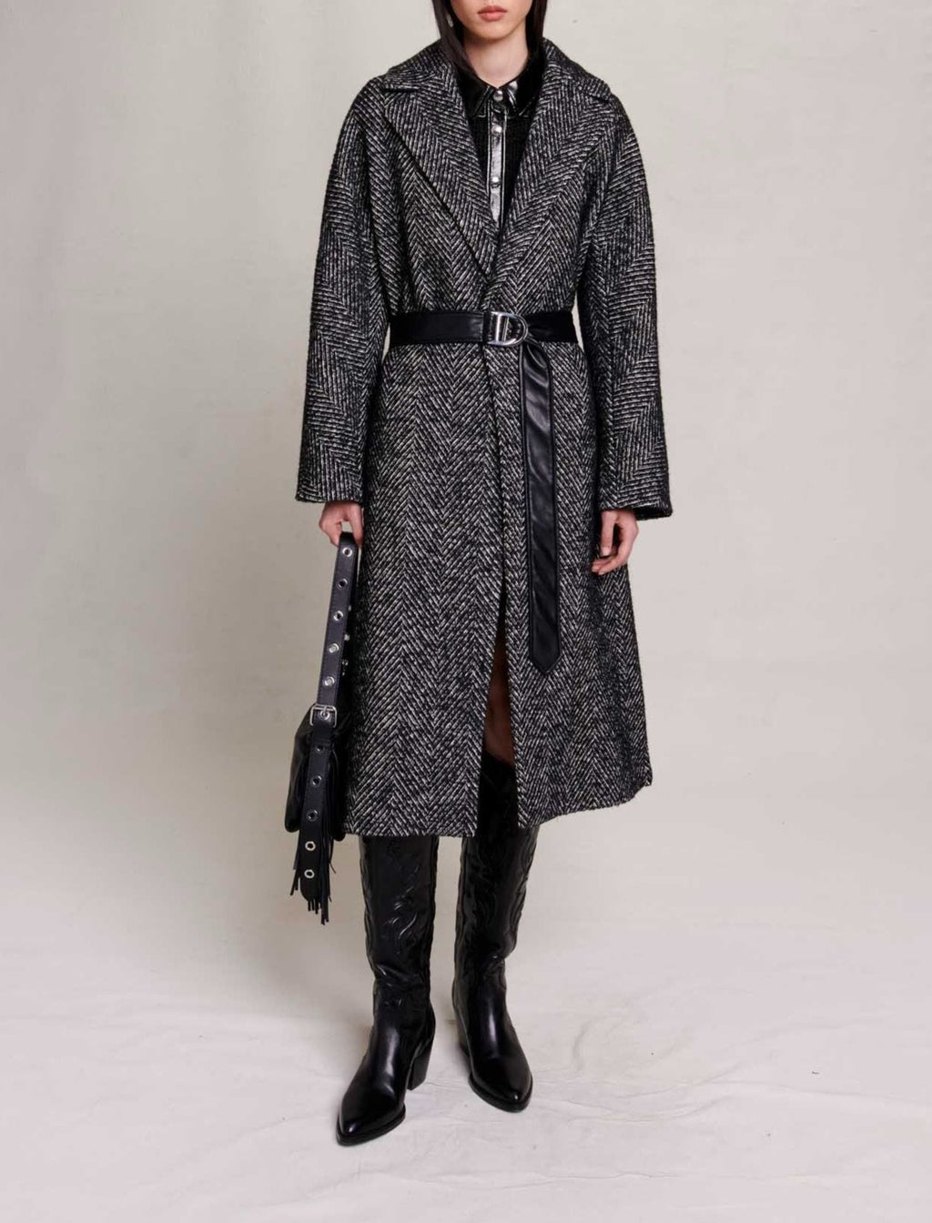 Coat - Black and White