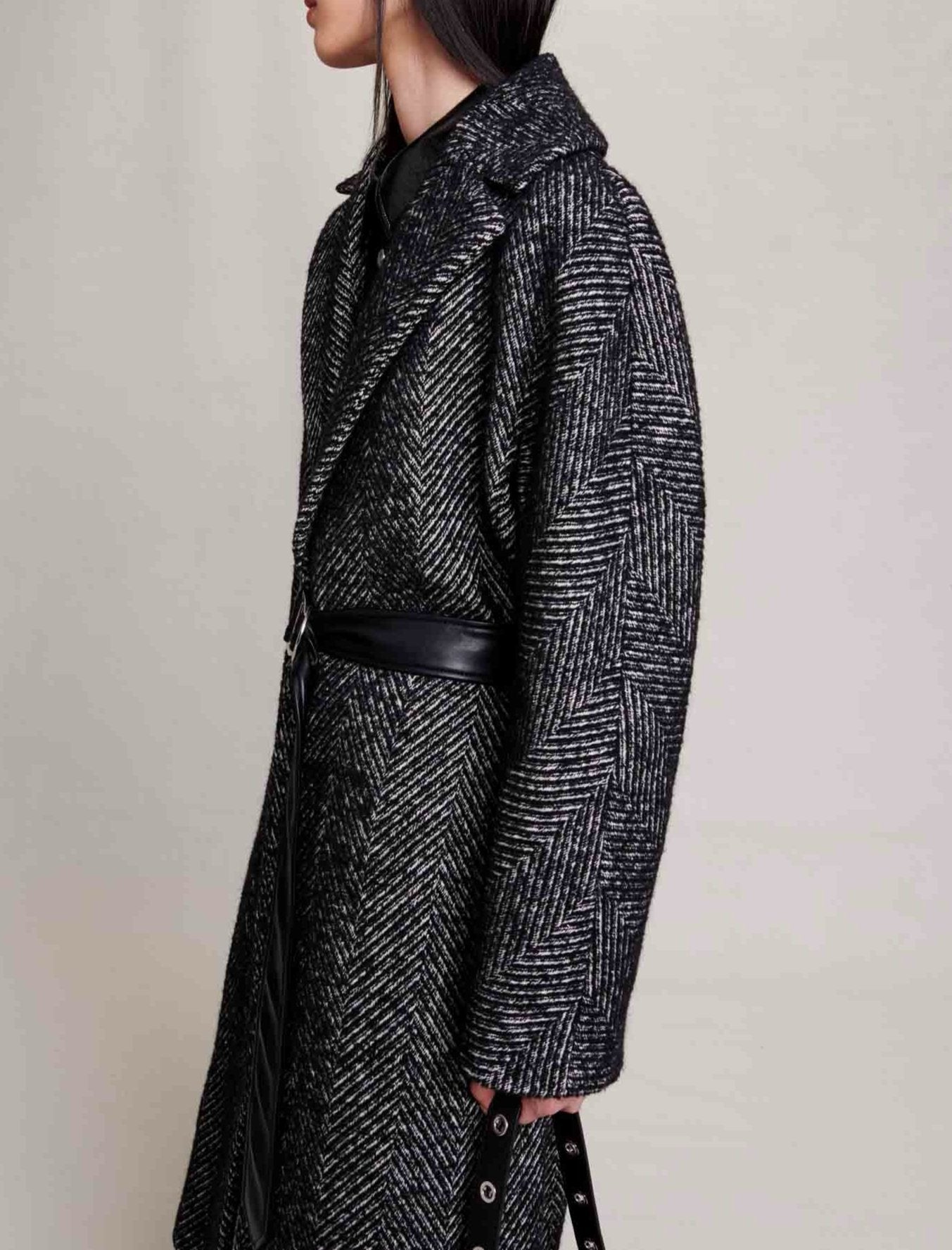 Coat - Black and White