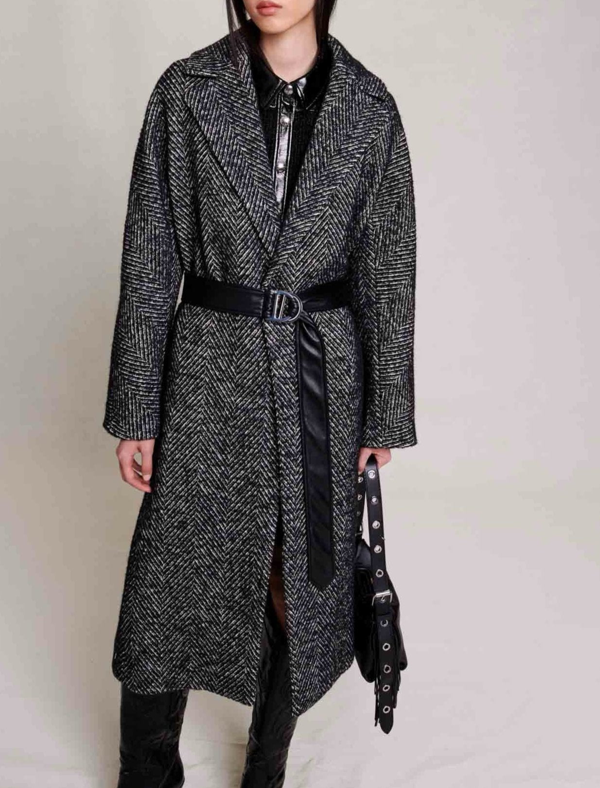 Coat - Black and White