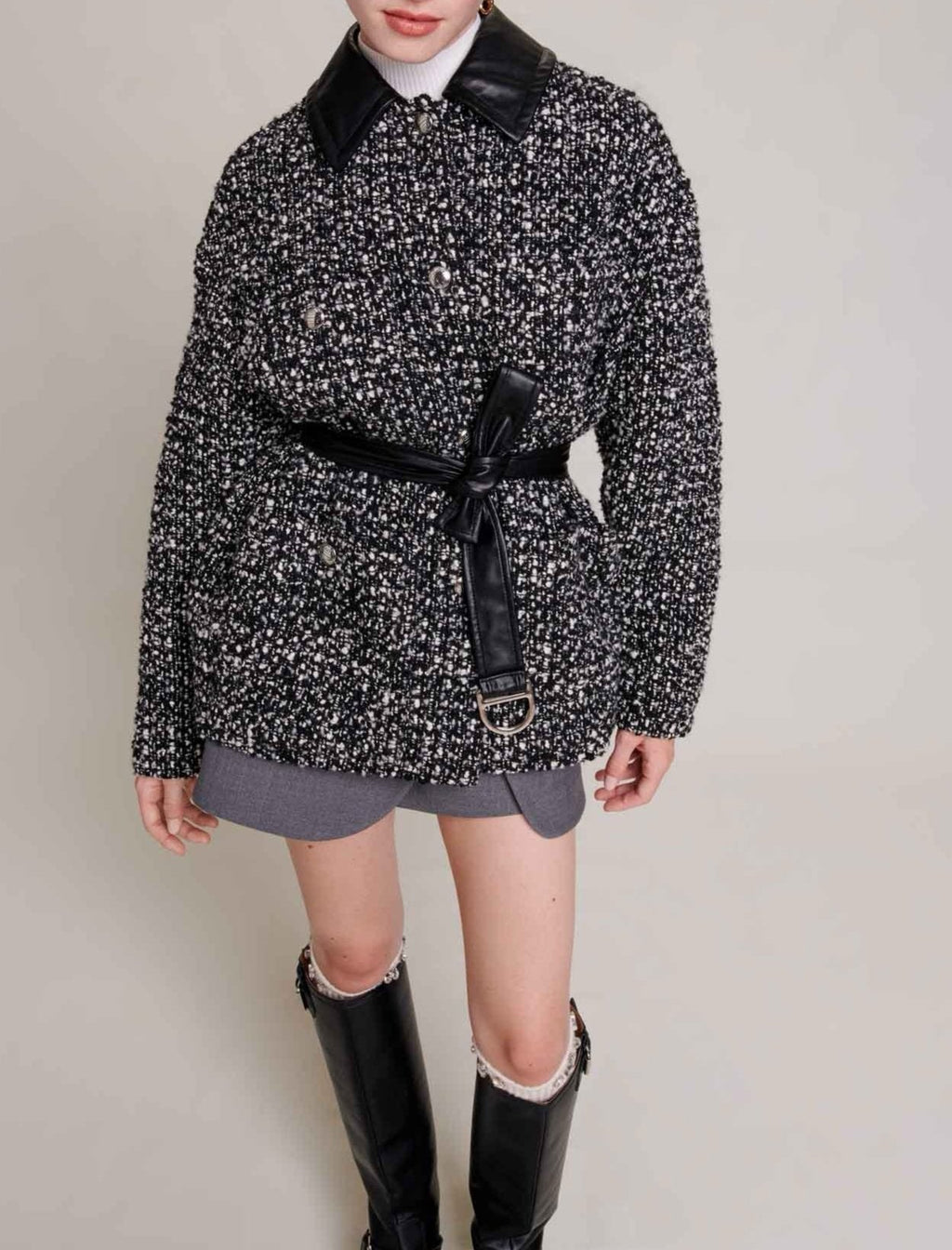 Coat - Black And White