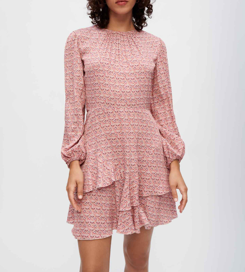Maje - Vestido Rilivia - Mini Flores Rosas