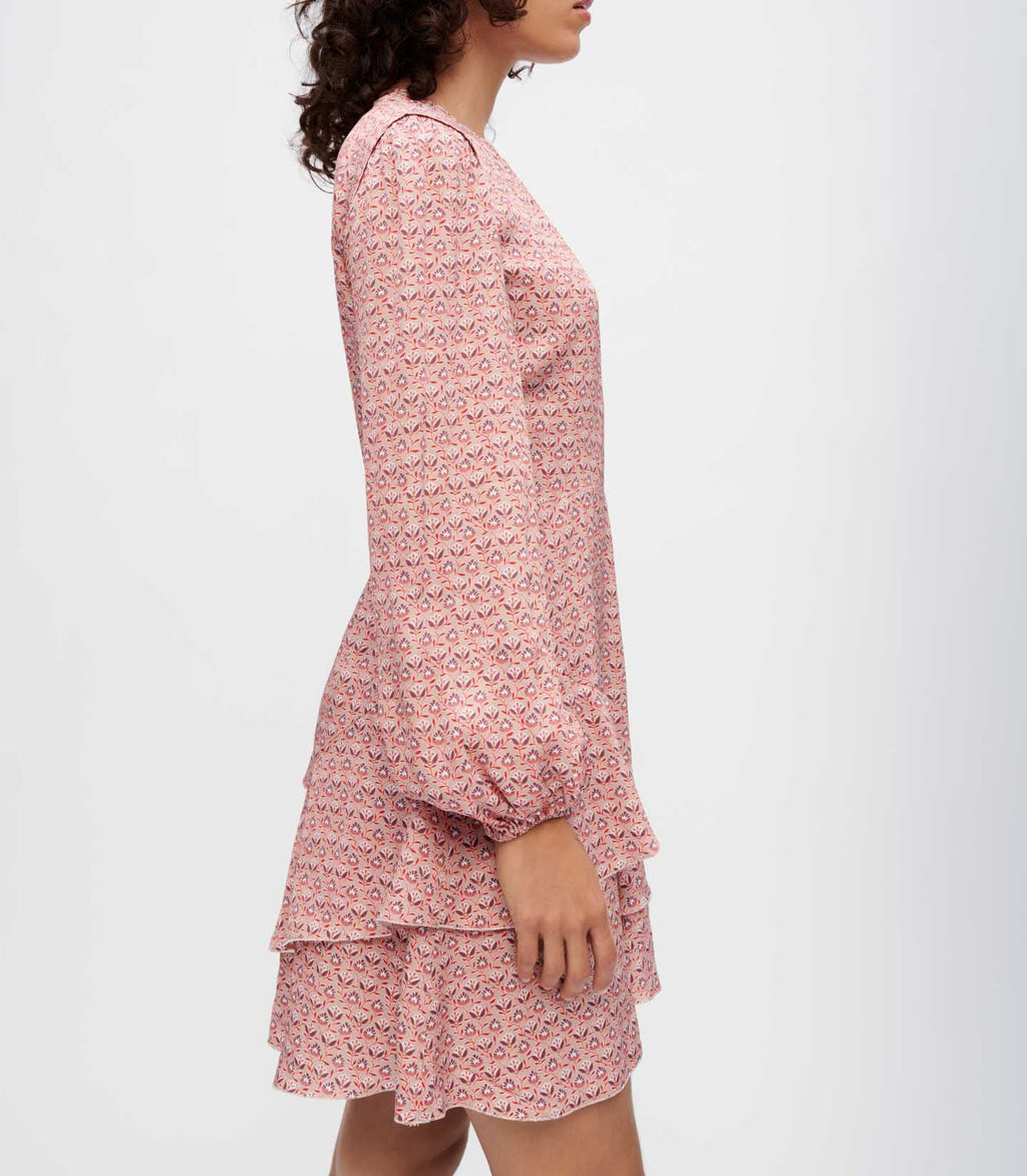 Maje - Vestido Rilivia - Mini Flores Rosas