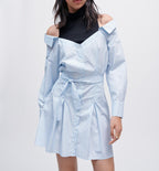 Maje - Riarisa Dress - Light Blue