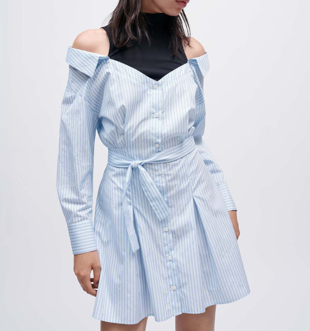 Maje - Riarisa Dress - Light Blue